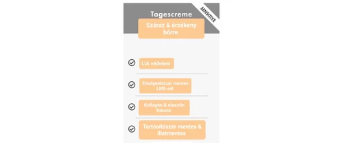 LIA C 6 Tagescreme Sensitive  15 ml - Ránctalanító nappali arckrém érzékeny bőrre